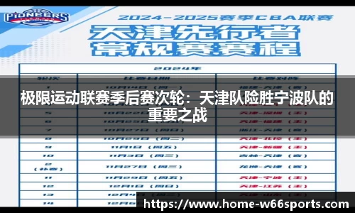 极限运动联赛季后赛次轮：天津队险胜宁波队的重要之战